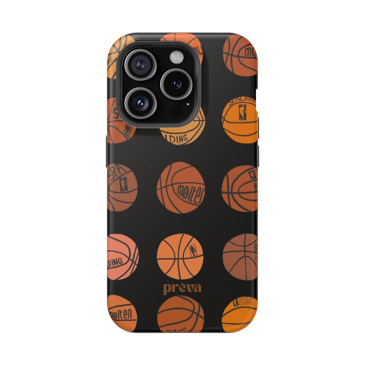 Black Basketball Phone Case