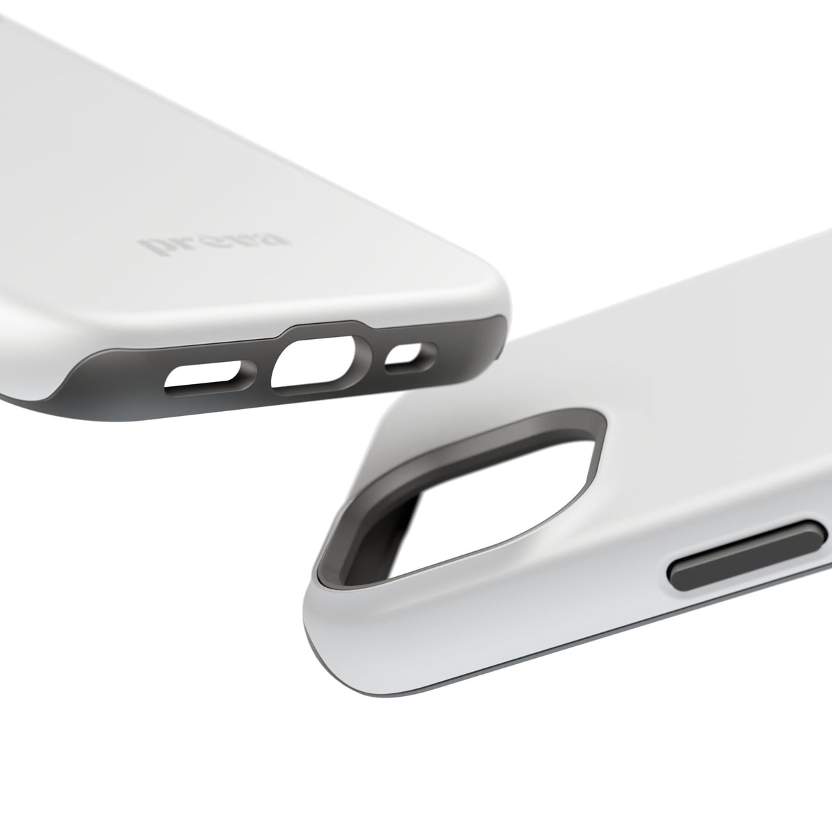 White & Grey Phone Case