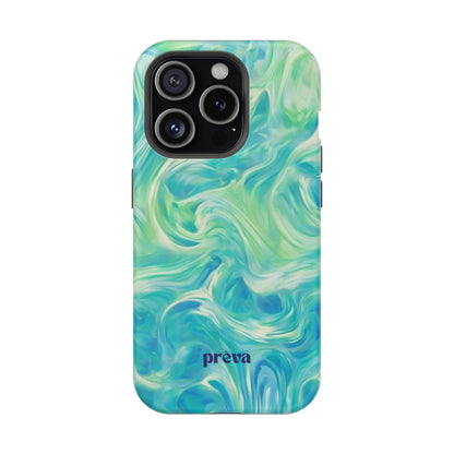 Teal & Green Swirl Phone Case