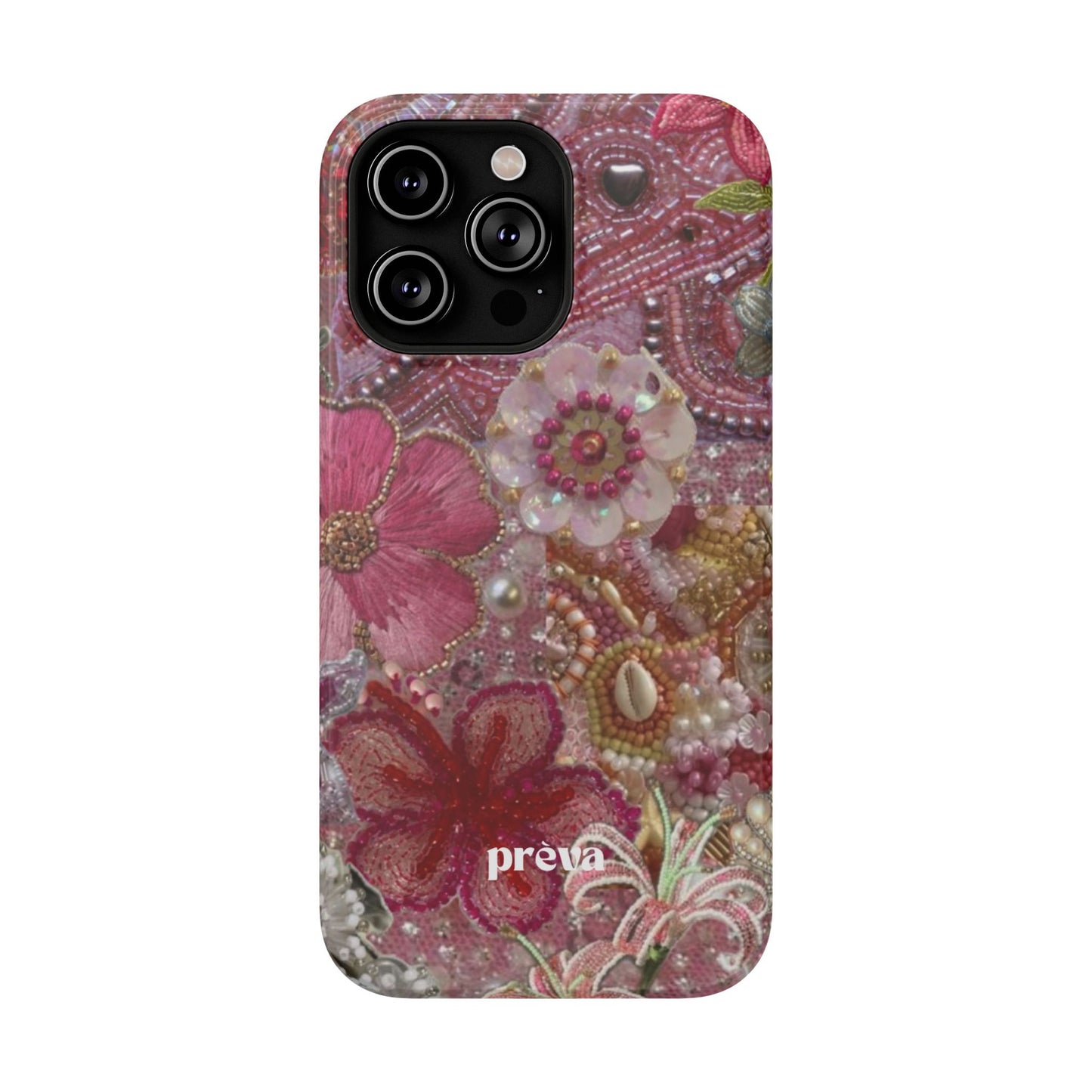 Floral Embroidery Phone Case