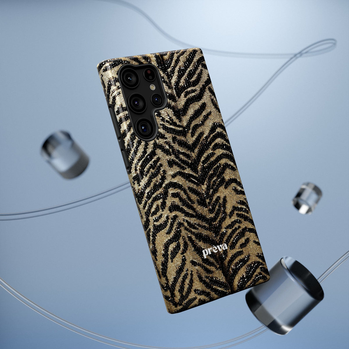 Phone Case — Impact‑Resistant Tiger Print Rug Texture