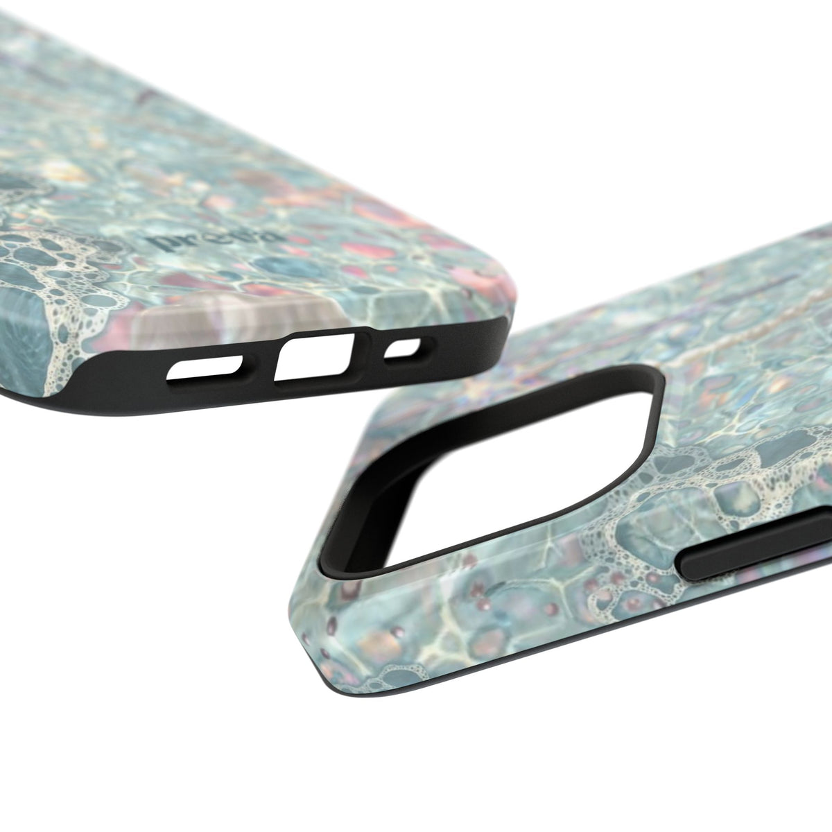 Marbled Seafoam Impact-Resistant Phone Case