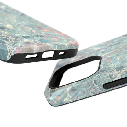 Marbled Seafoam Impact-Resistant Phone Case
