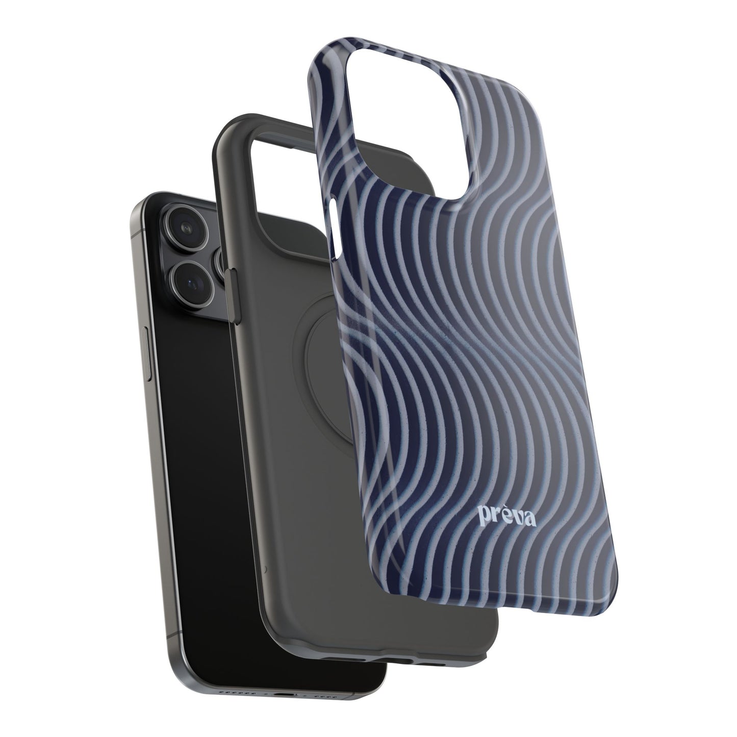 Wavy Navy Phone Case