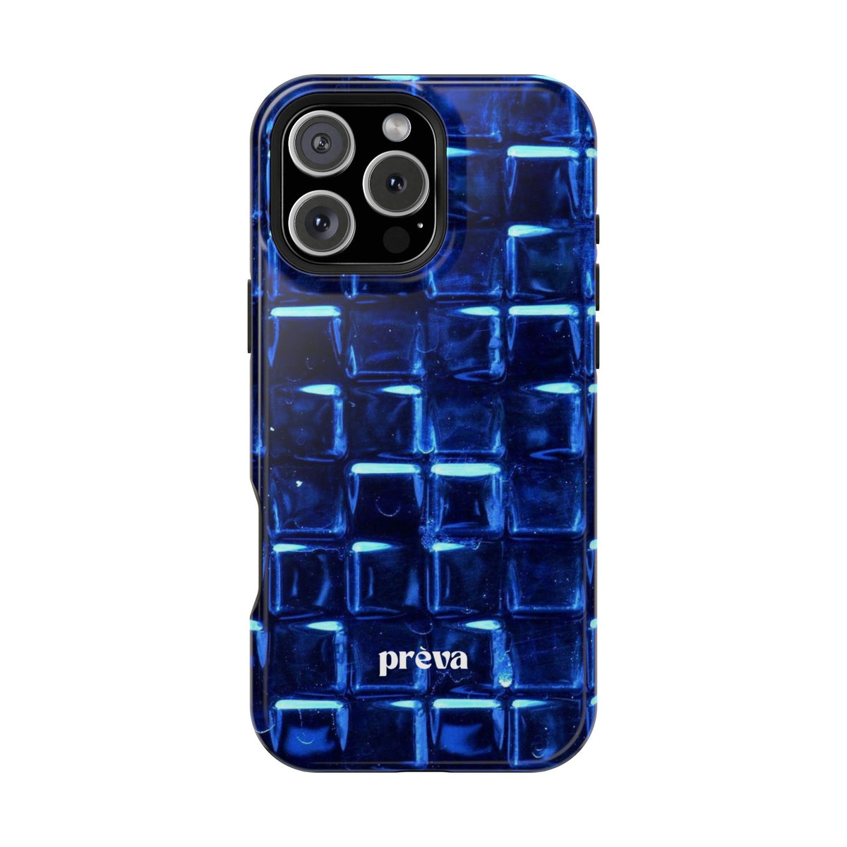 Blue Glass Tile Impact-Resistant Phone Case