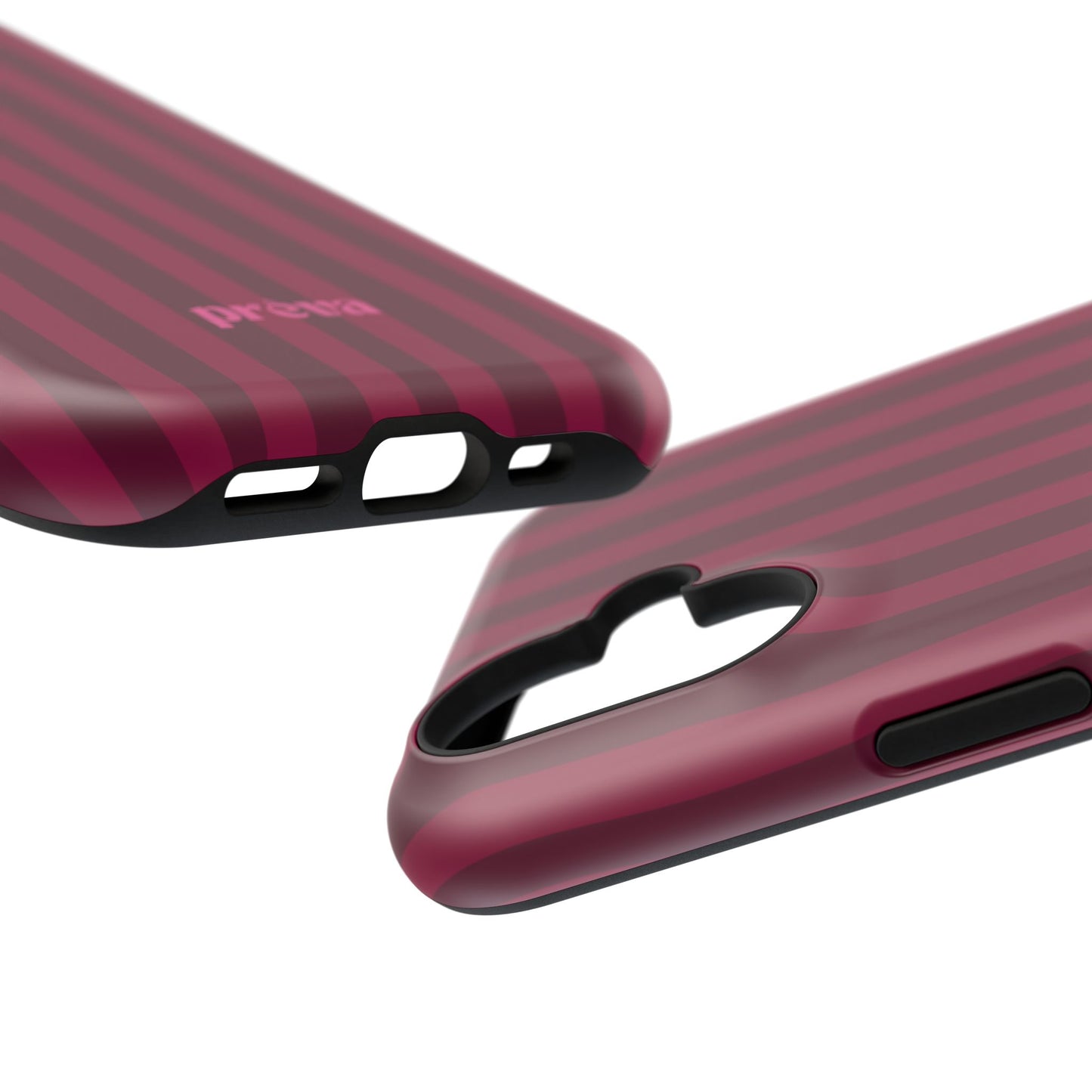 Burgandy Stripes x Ava Dudderar Phone Case