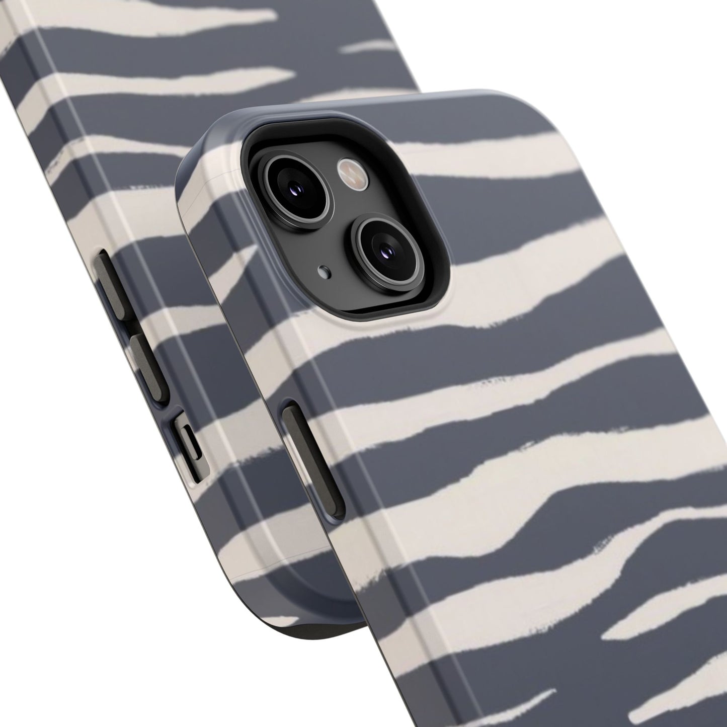 Navy & Cream Zebra Phone Case