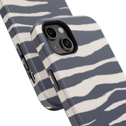 Navy & Cream Zebra Phone Case