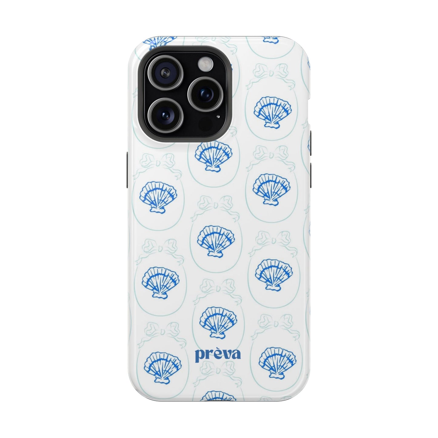 Fancy Teal Shell Phone Case