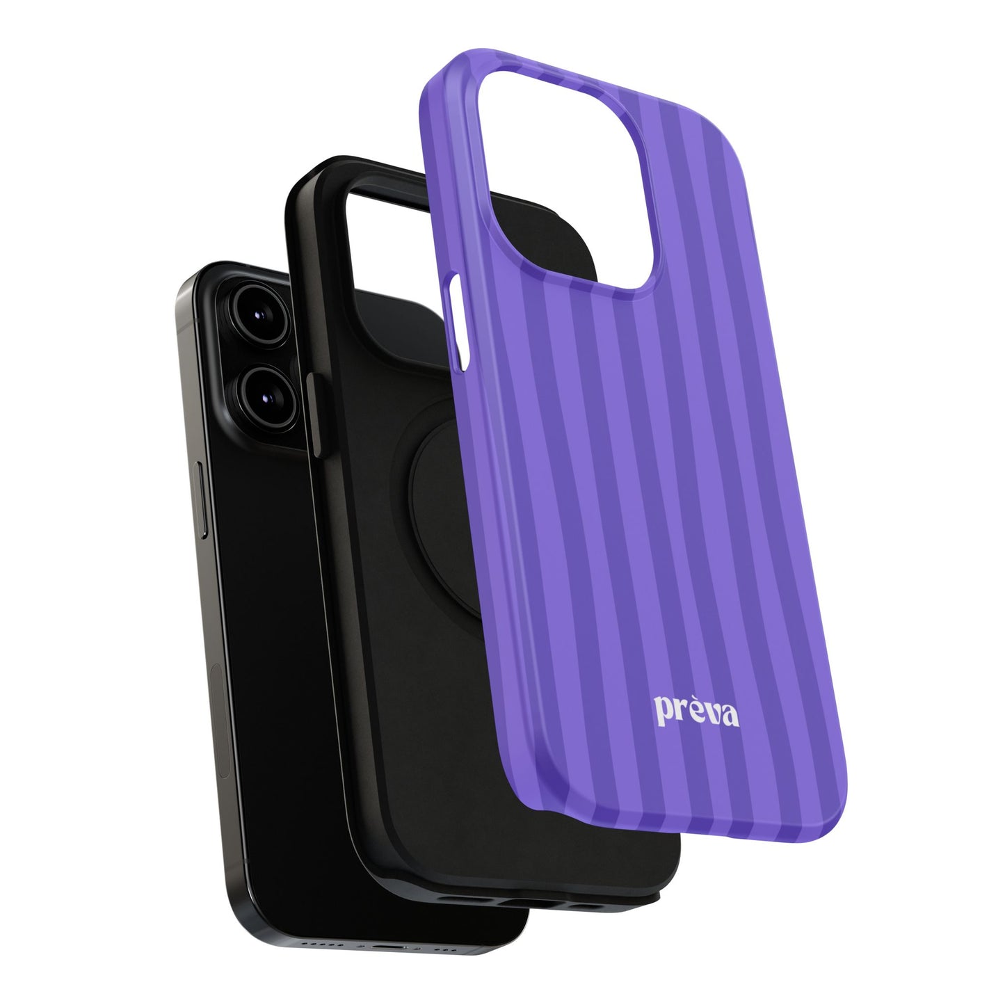 Dark Purple Stripes Phone Case
