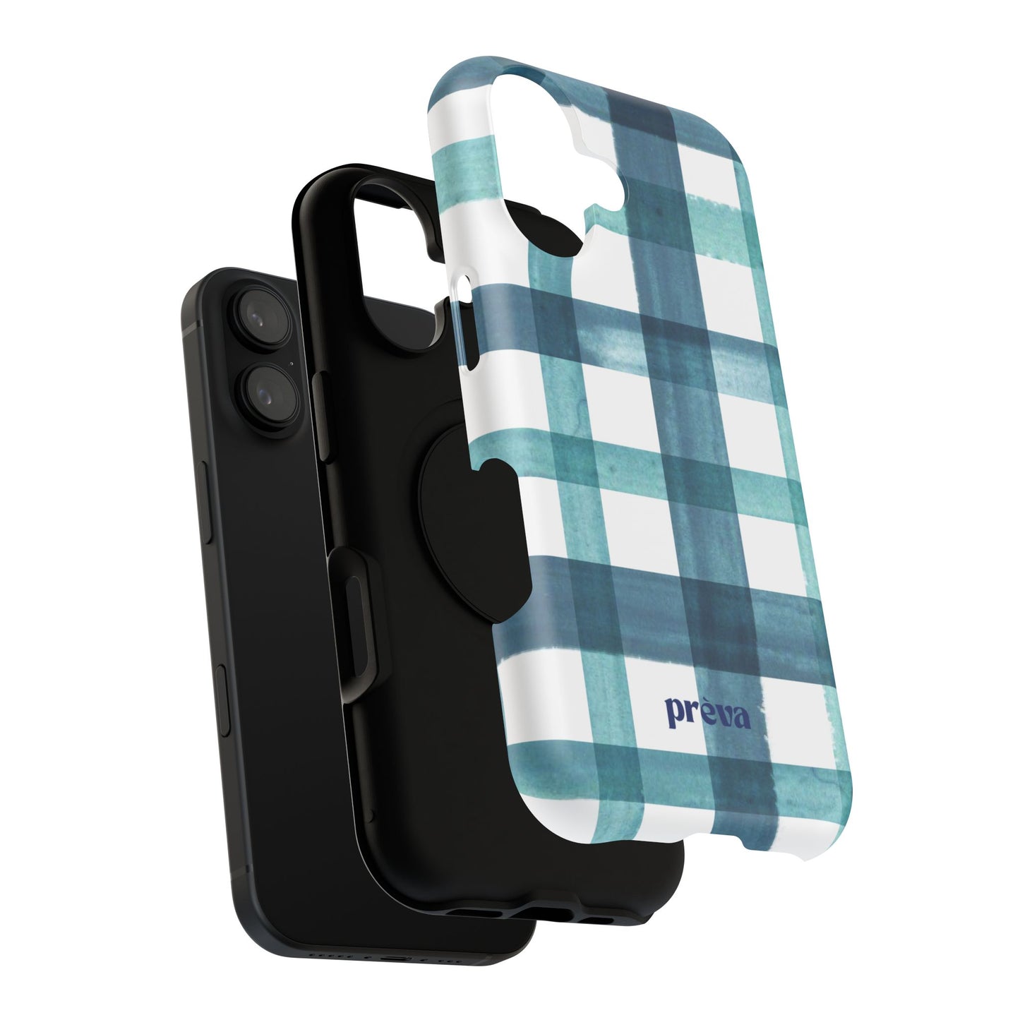 Teal Plaid Phone Case