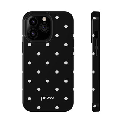 Black with White Polka Dots Phone Case