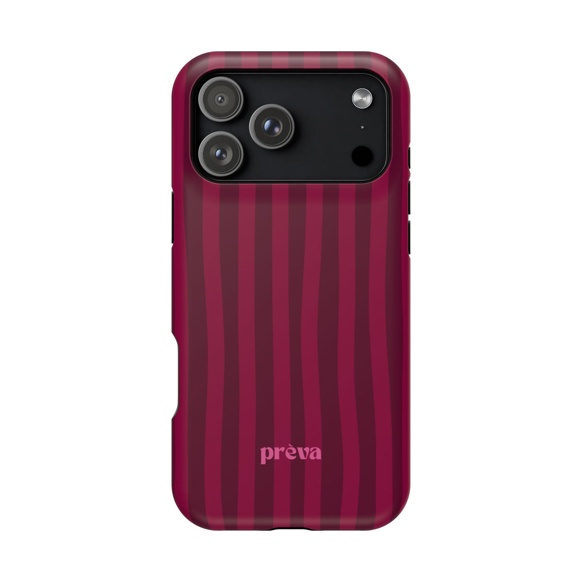 Burgandy Stripes x Ava Dudderar Phone Case