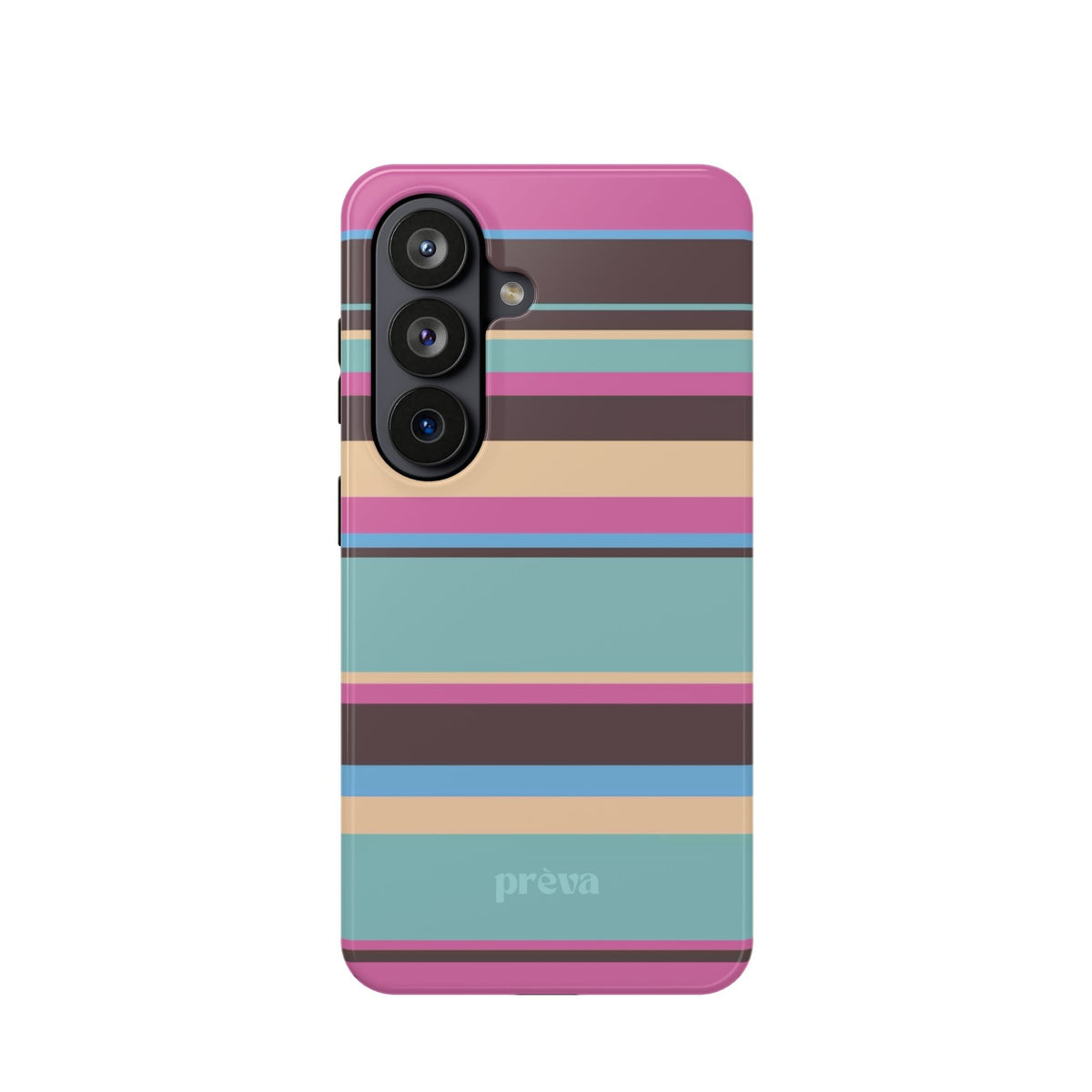 Cocoa Palm Stripes Phone Case