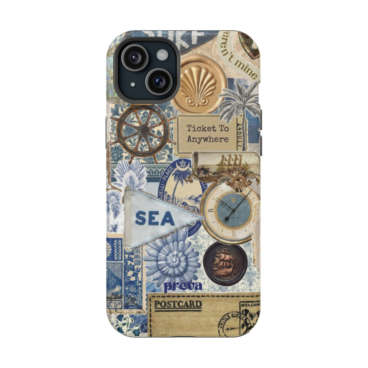 Neutral Travel Collage Phone Case