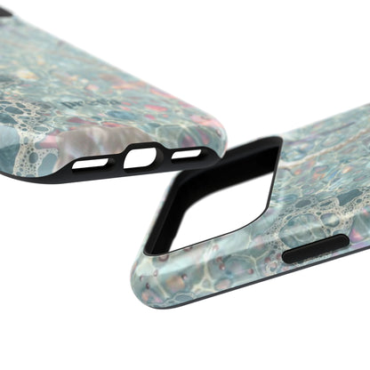 Marbled Seafoam Impact-Resistant Phone Case