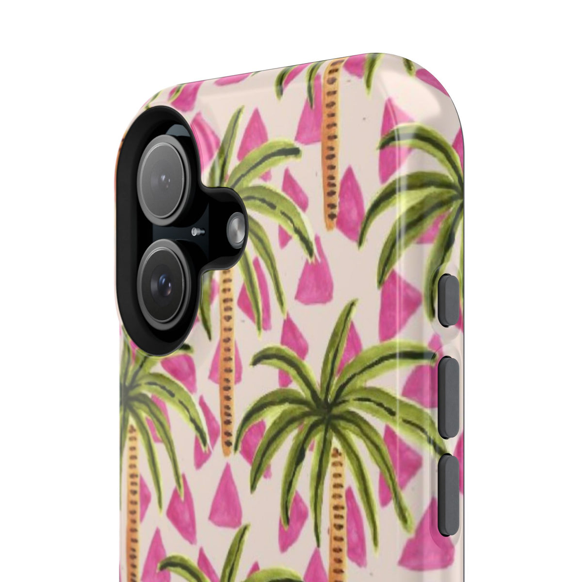 Phone Case — Pink Palm Tree Impact-Resistant Protector