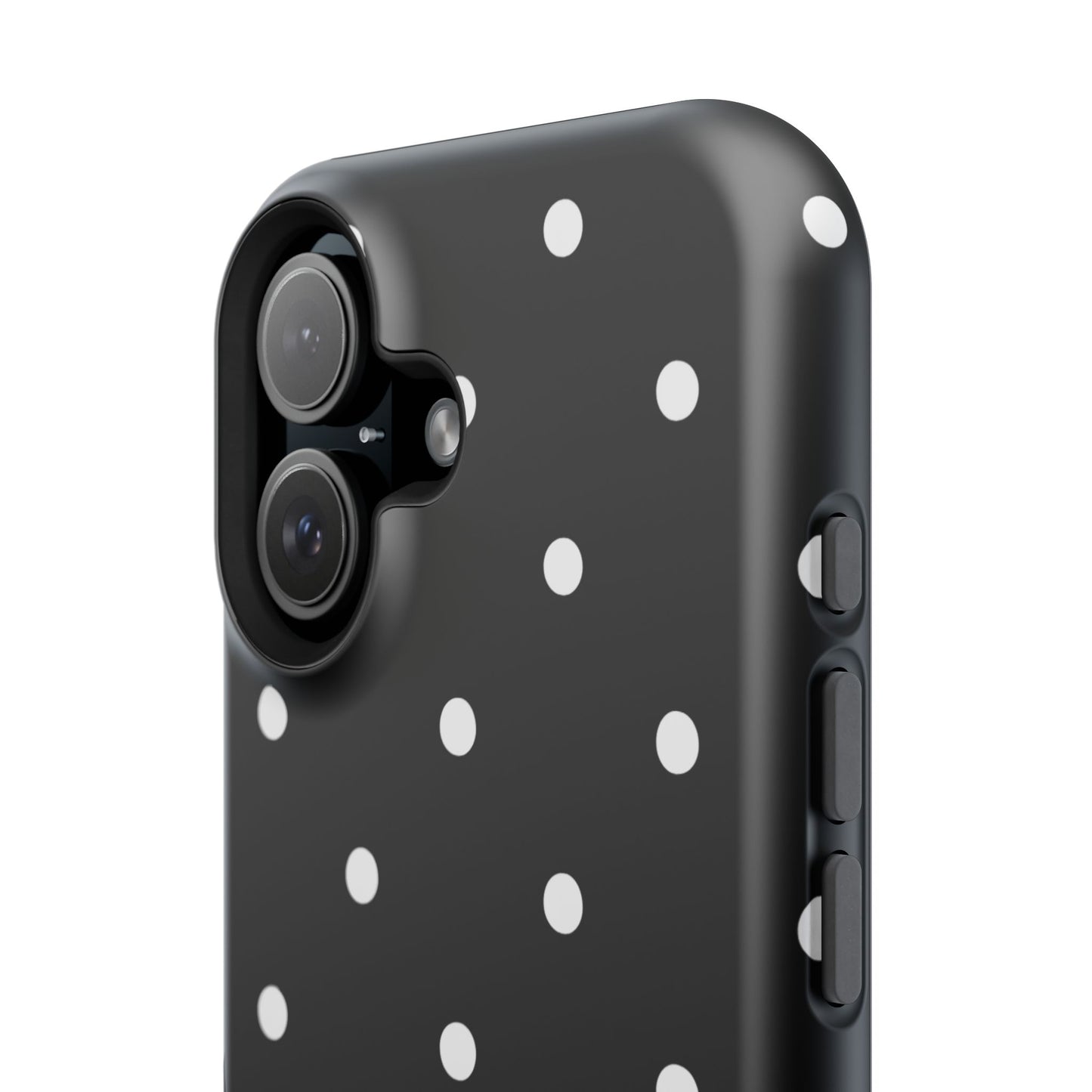 Black with White Polka Dots Phone Case