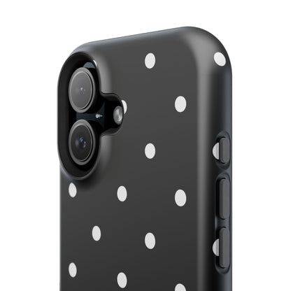 Black with White Polka Dots Phone Case