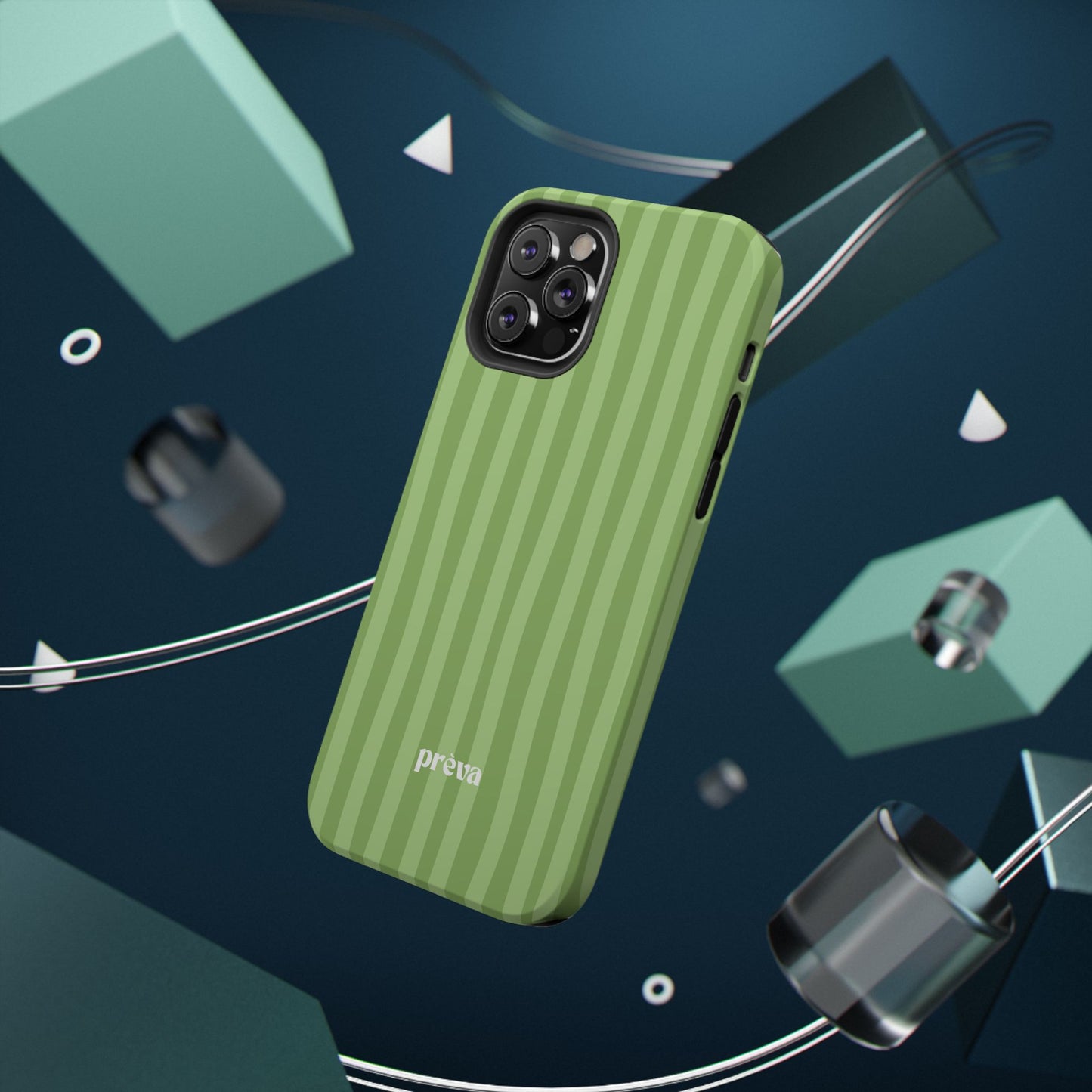 Light Green Stripes Phone Case