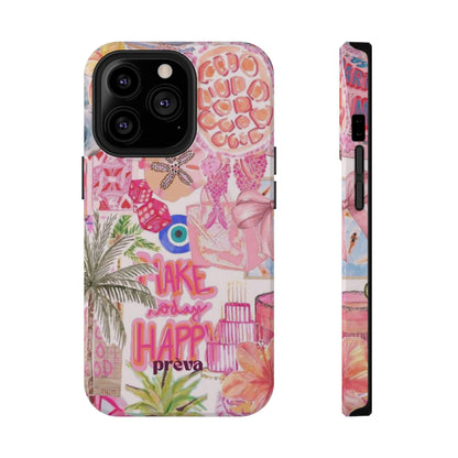 Pink Tropical Collage Phone Case