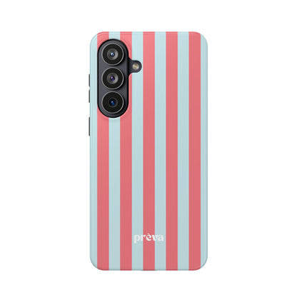 Coral & Teal Stripes Phone Case