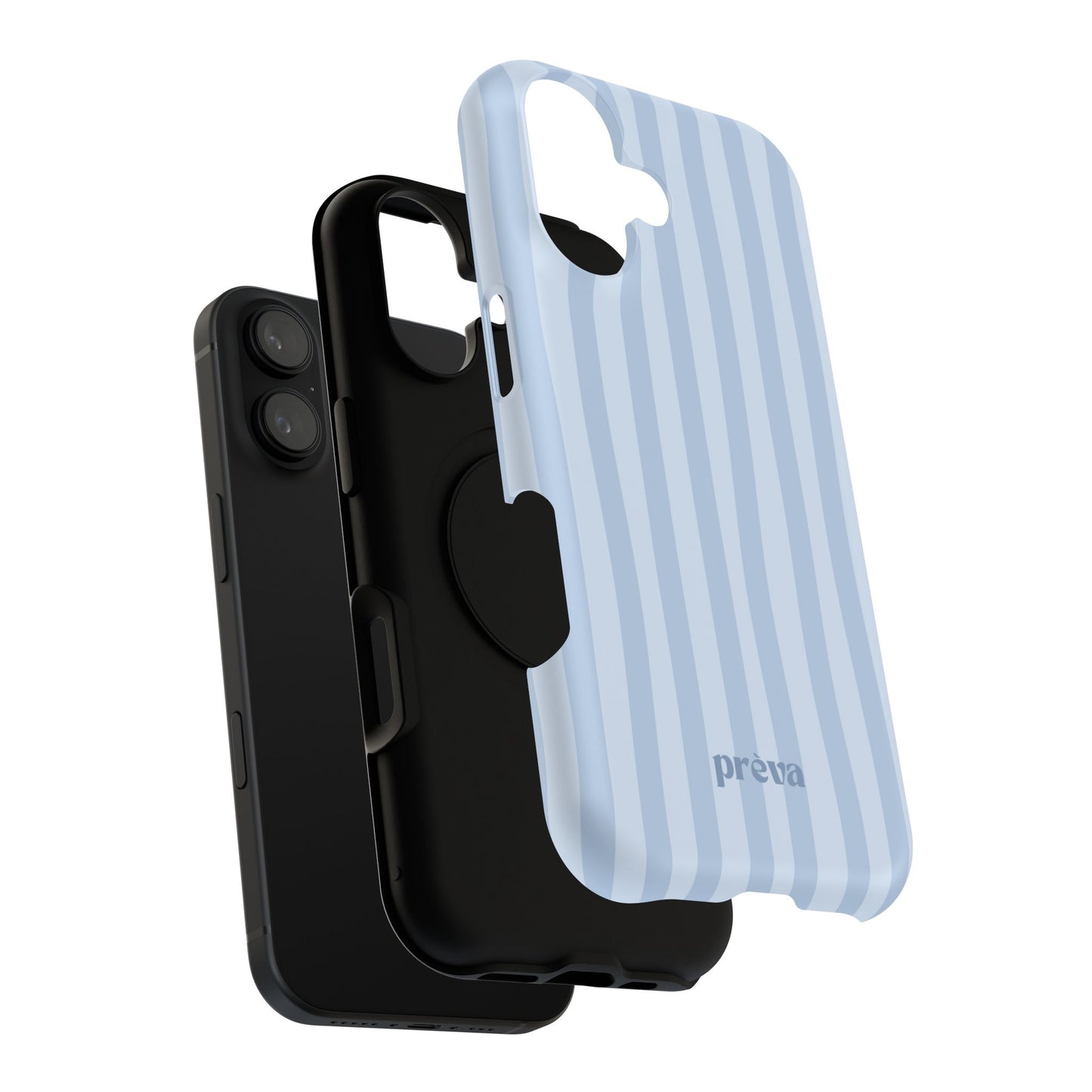 Pastel Blue Stripes Phone Case