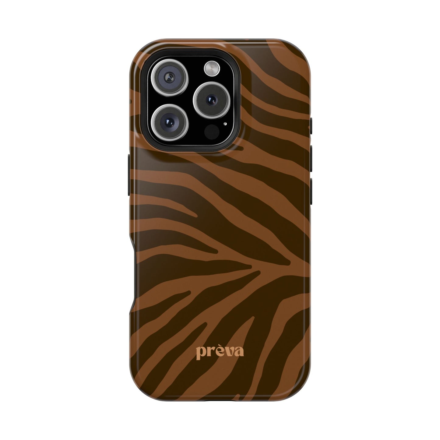 Brown Tiger Stripe Phone Case
