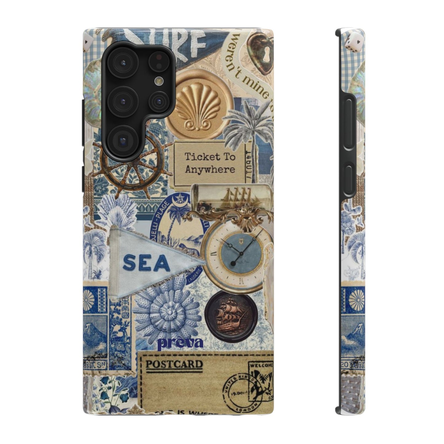 Neutral Travel Collage Phone Case
