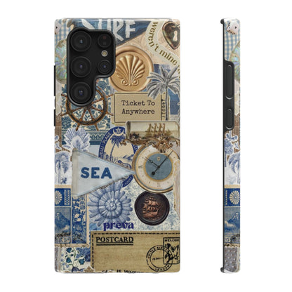 Neutral Travel Collage Phone Case