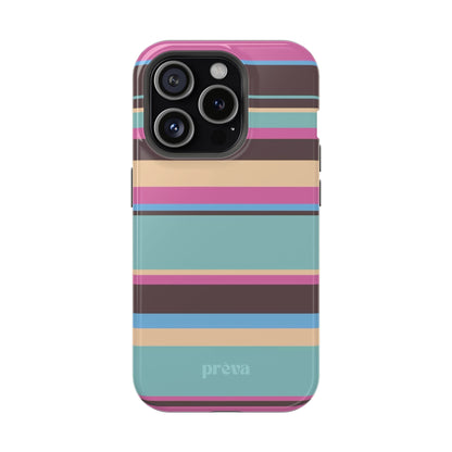 Cocoa Palm Stripes Phone Case