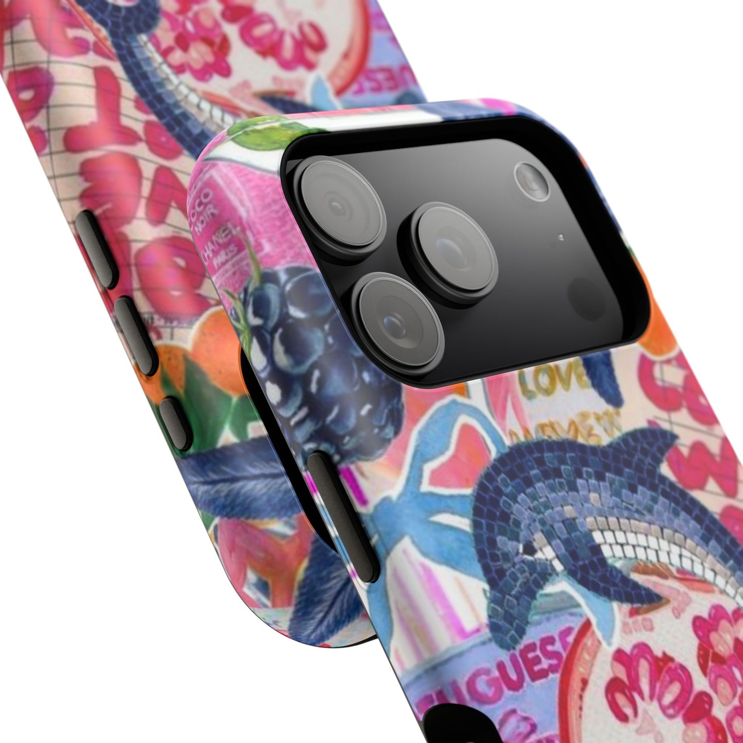 Dolphin Tropics Collage Phone Case