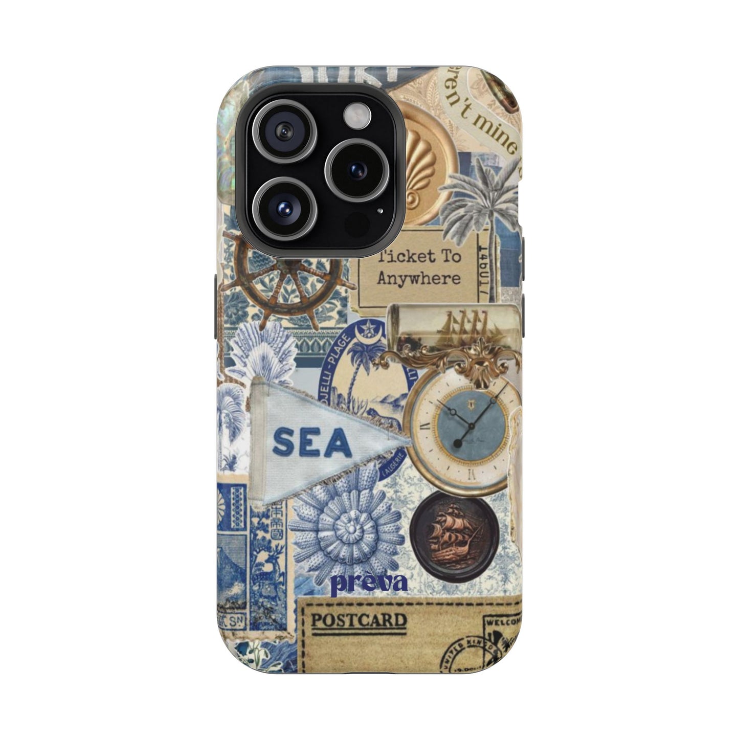 Neutral Travel Collage Phone Case