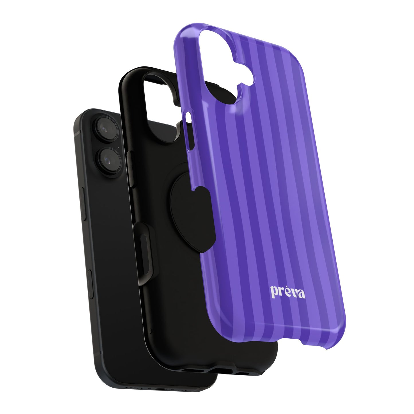 Dark Purple Stripes Phone Case
