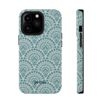 Aqua Lace Pattern Phone Case