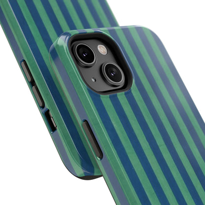 Green & Blue Stripes Phone Case