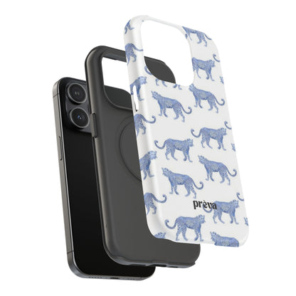 Blue Leopard Pattern Phone Case