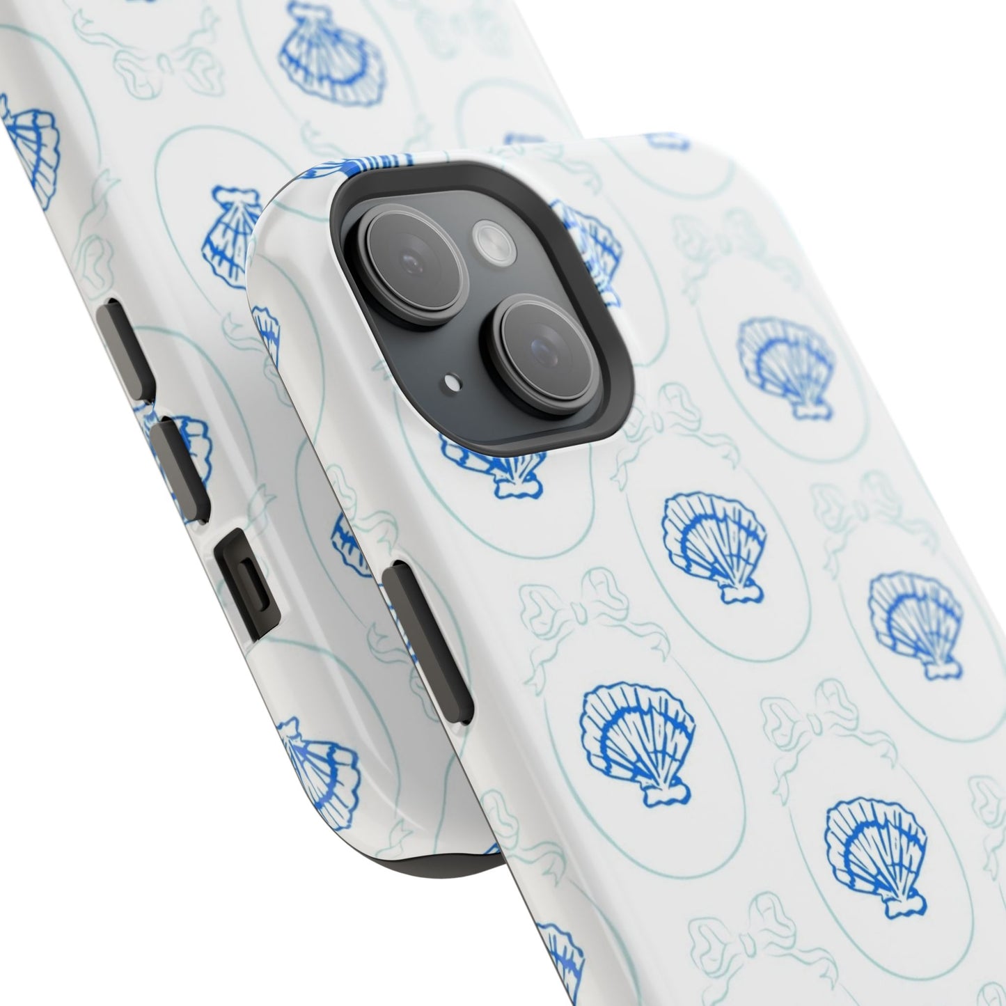 Fancy Teal Shell Phone Case
