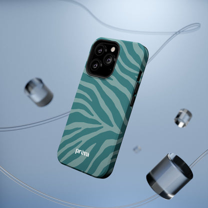 Teal Zebra Phone Case