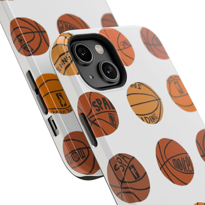 White Basketball Phone Case