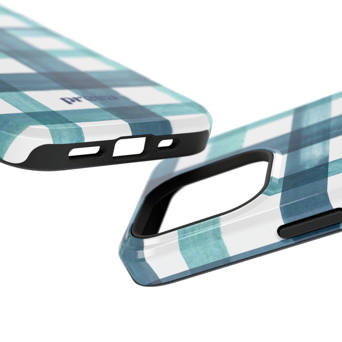 Teal Plaid Phone Case