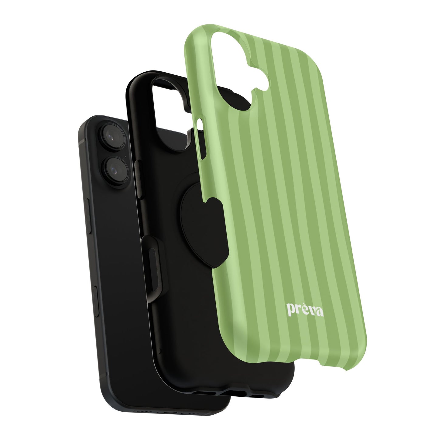 Light Green Stripes Phone Case