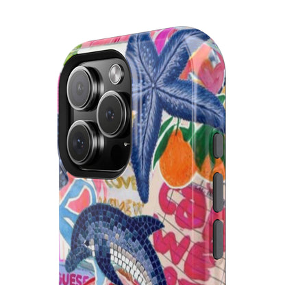 Dolphin Tropics Collage Phone Case