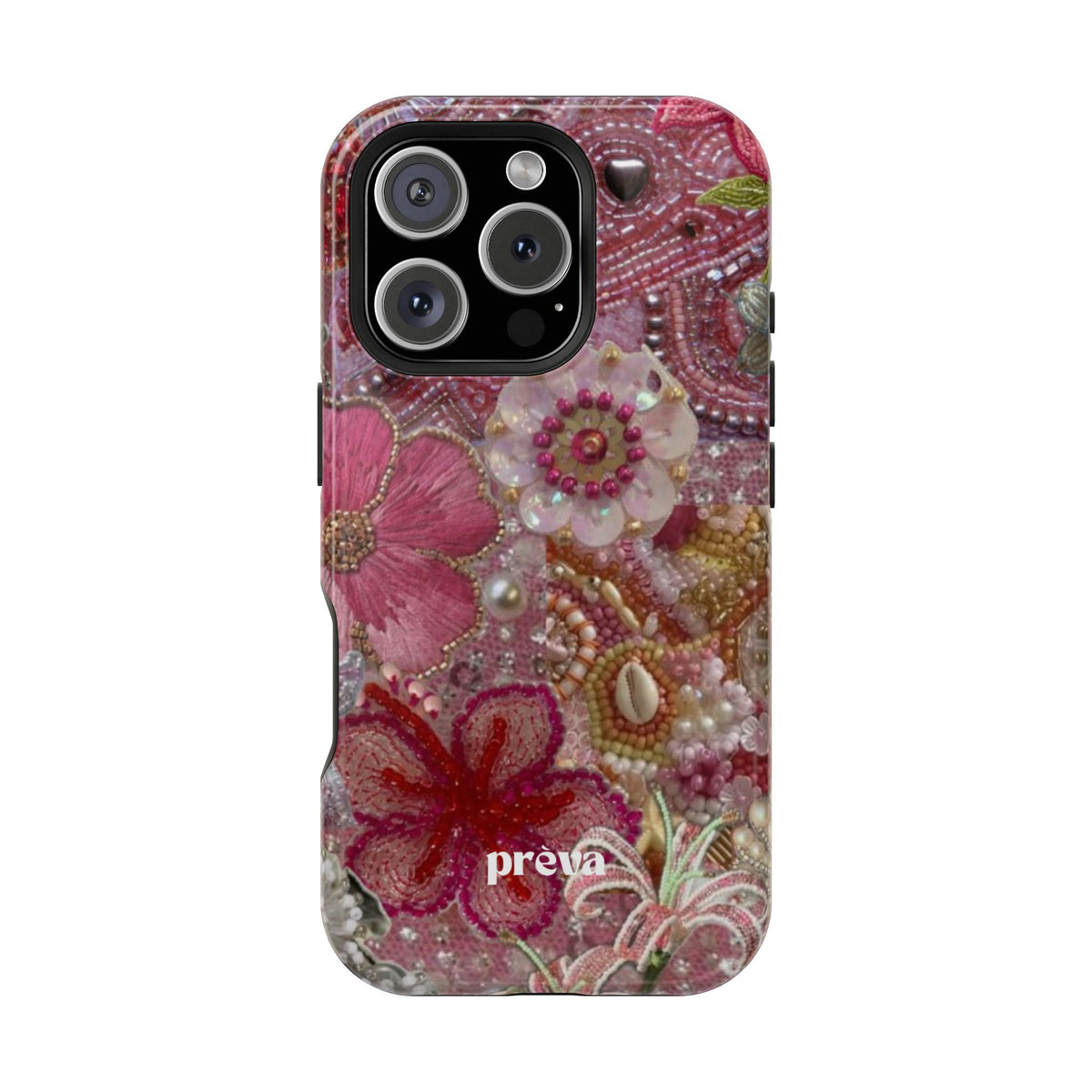 Floral Embroidery Phone Case