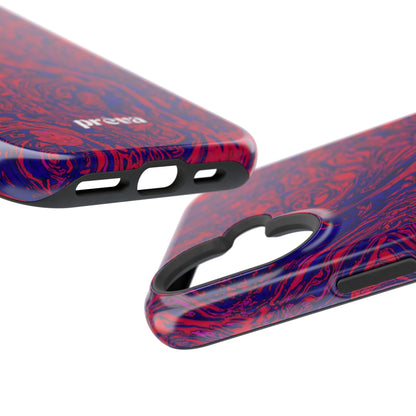Marbled Red & Purple Impact Phone Case