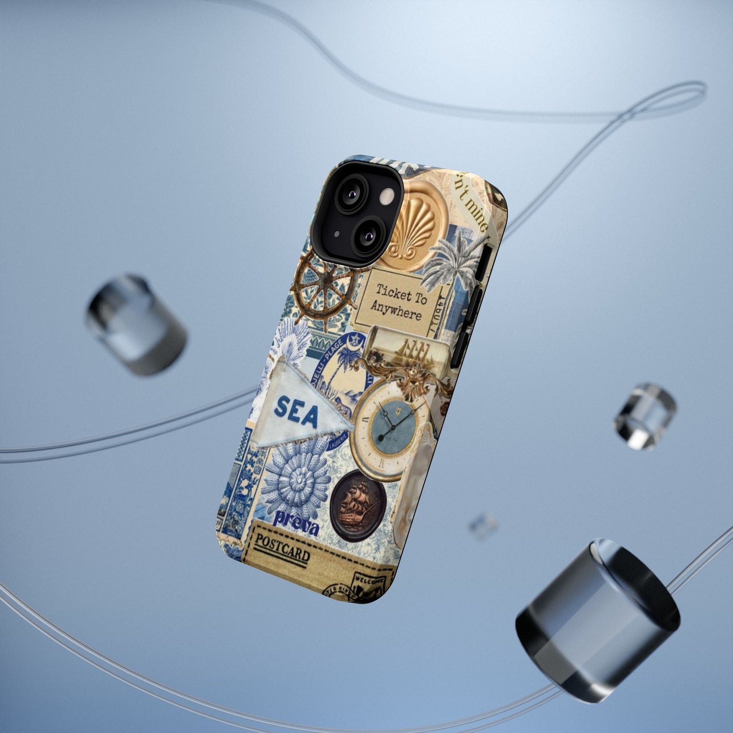 Neutral Travel Collage Phone Case