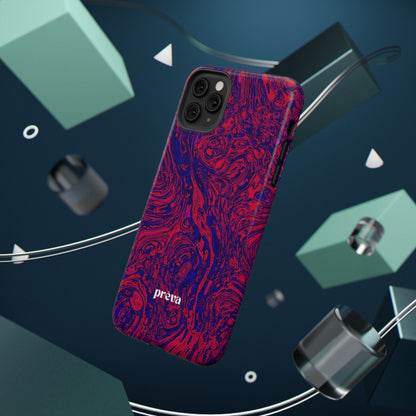 Marbled Red & Purple Impact Phone Case