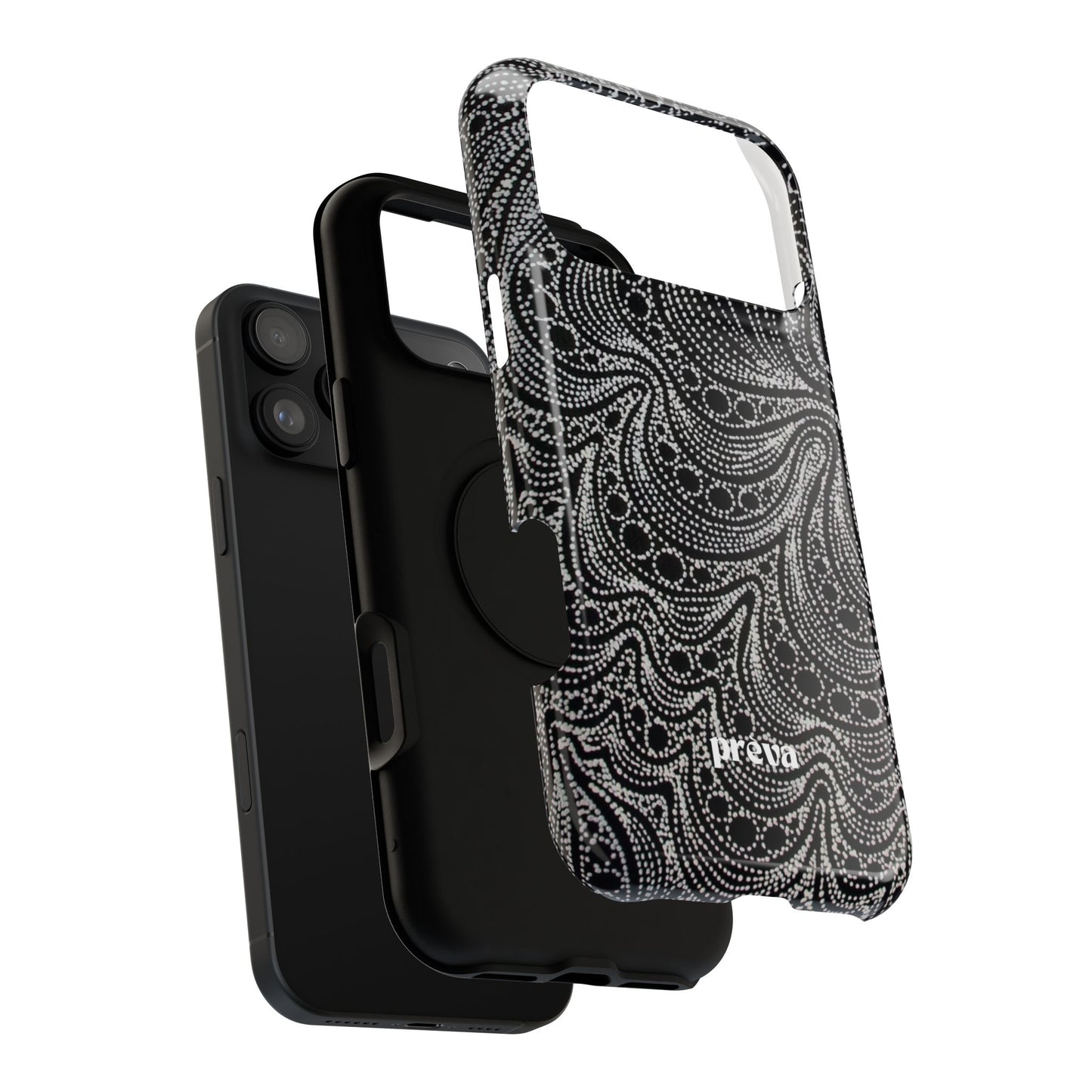 Abstract Midnight Lace Phone Case