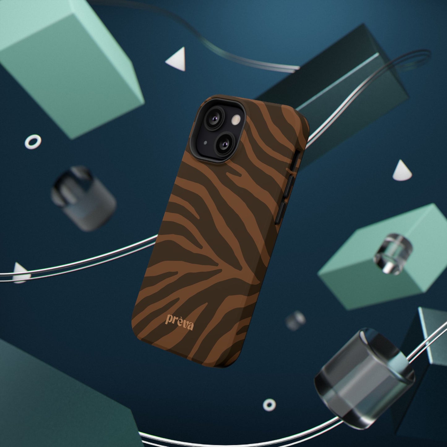 Brown Tiger Stripe Phone Case