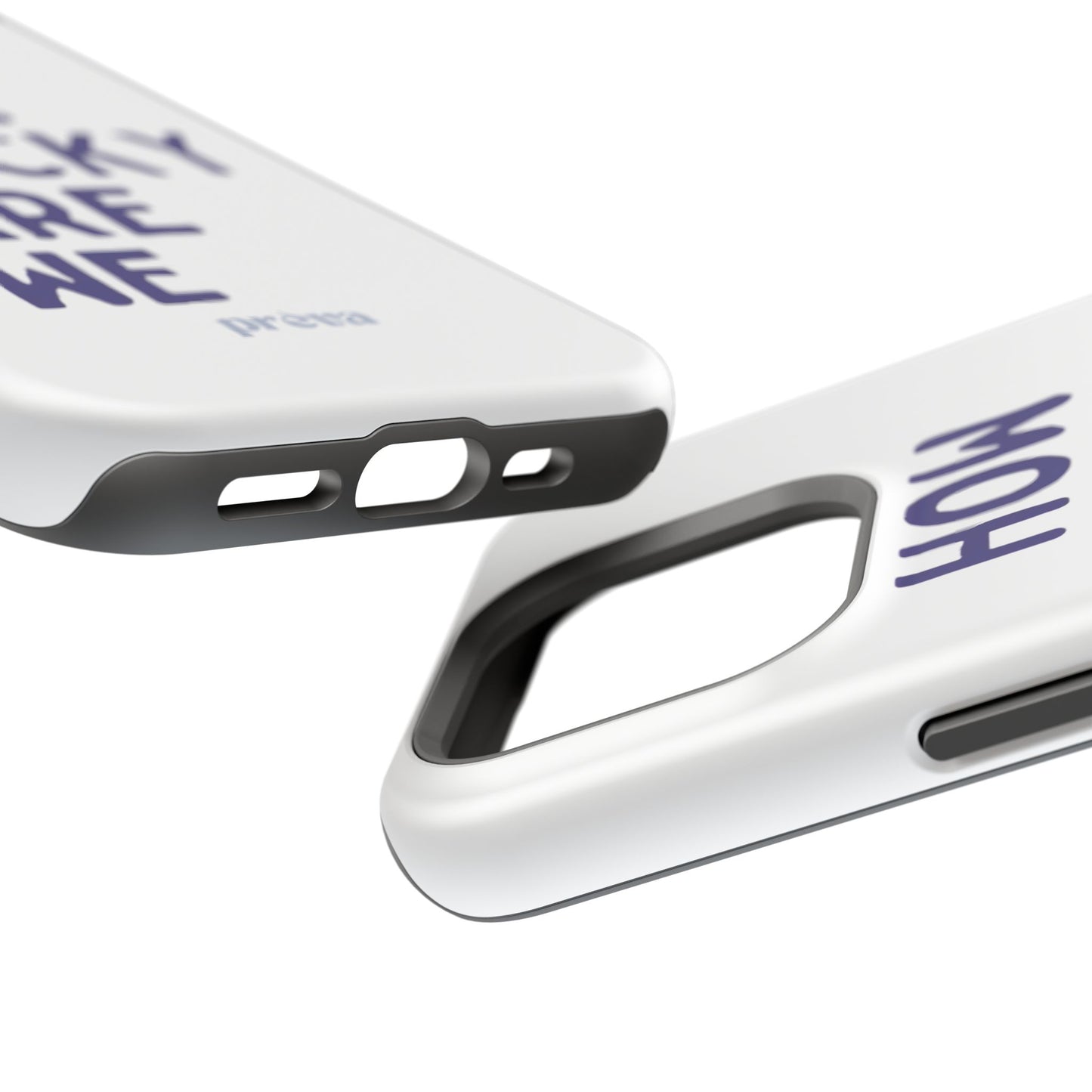 How Lucky Are We White Phone Case
